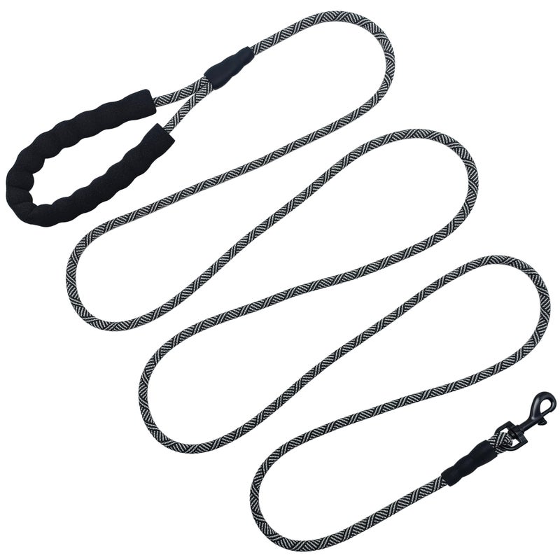 MayPaw 8FT Small Dog Leash, 1/4in Lightweight Strong Nylon Rope Puppy Leash with Comfortable Handle for Outdoor Walking Hiking (0~18lbs) - Image 1